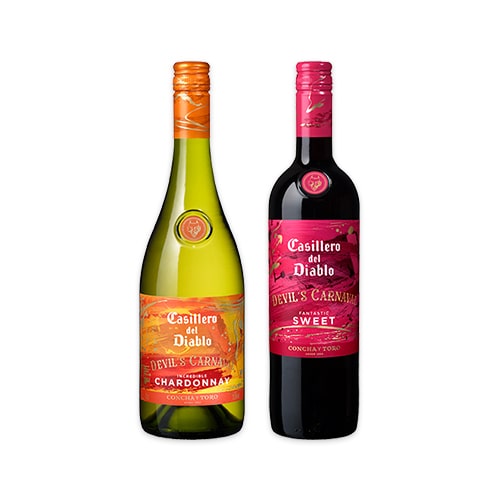 カッシェロ・デル・ディアブロ デビルズ・カルナバル ファンタスティック スイート 750ml ・インクレディブル シャルドネ 750ml