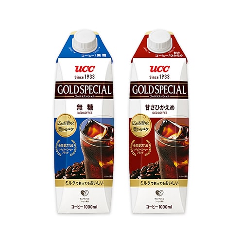 【イオン限定】UCC ゴールドスペシャル アイスコーヒー 無糖 1000ml・甘さひかえめ 1000ml