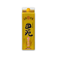 【福岡県限定】田苑 金ラベル20度パック 1800ml