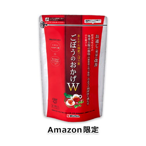 【Amazon.co.jp限定】あじかん 焙煎ごぼう茶 ごぼうのおかげW 30個入り