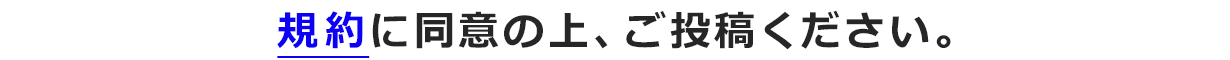規約に同意の上、ご投稿ください。